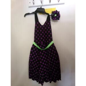 Dance Costume SA Purple Art Stone 2557 Jazz Tap Musical Theater Polka Dots
